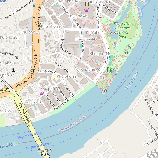 Map of Ho Chi Minh City, Vietnam