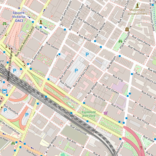 Map of Montreal, Canada