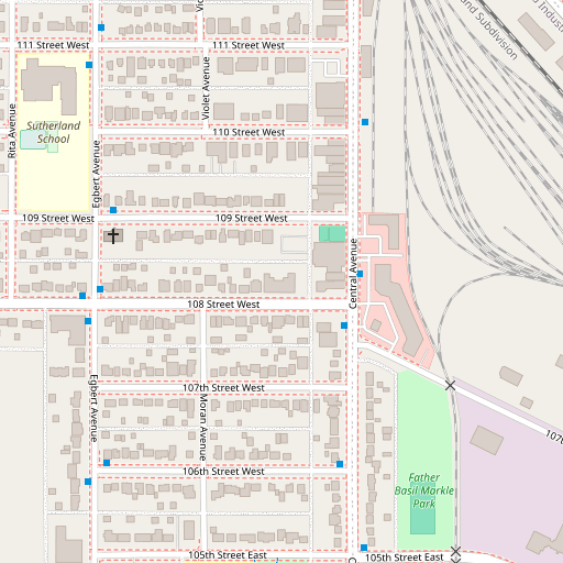 Map of Saskatoon, Canada